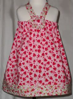 Custom Halter Dress with Yoyo Flower