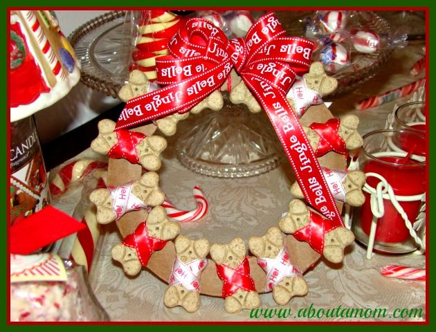 Dog Biscuit Holiday Wreath