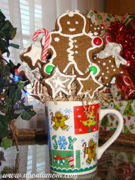 Gingerbread Man Cookie Bouquet
