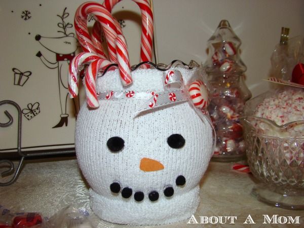 Upcycled Snowman Holiday Craft