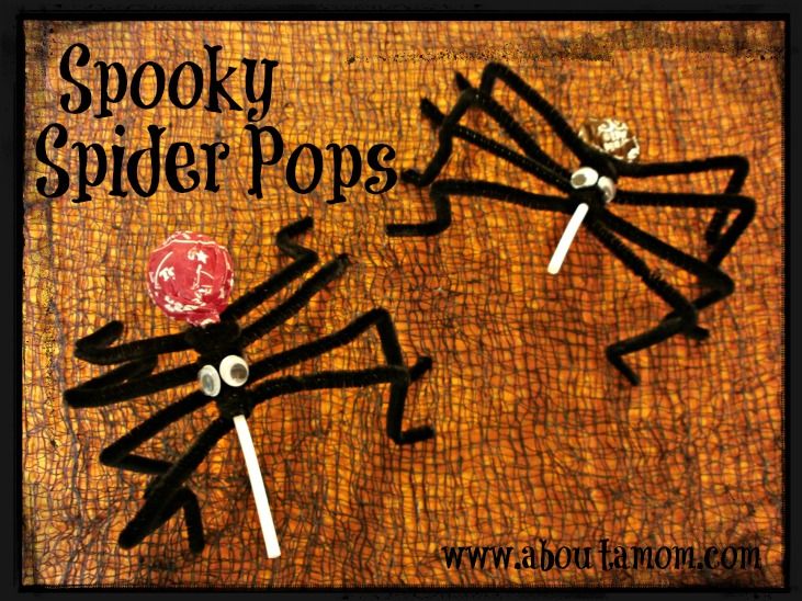 Spooky Spider Pops - About A Mom