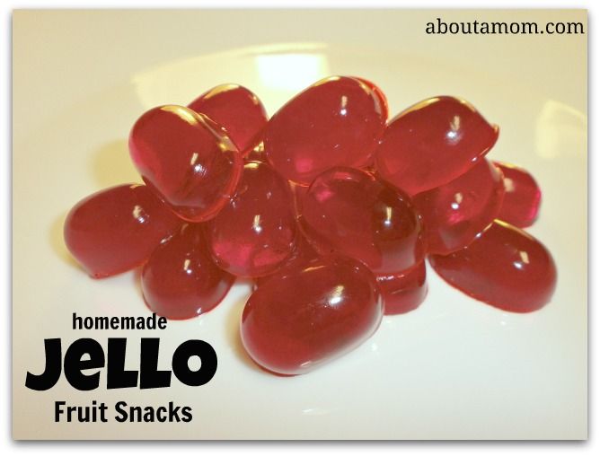 homemade jello fruit snacks