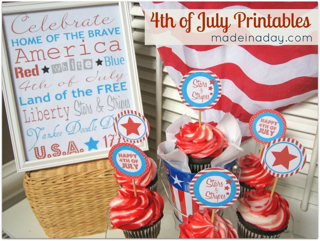 printable patriotic cupcake toppers
