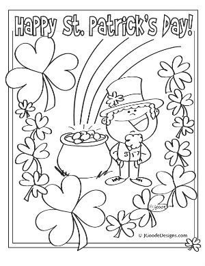 Patrick Coloring Pages on Printable Coloring And Activity Sheets For St Patrick   S Day  Enjoy