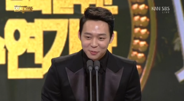 Yoo Chun at SBS Drama Awards 2012