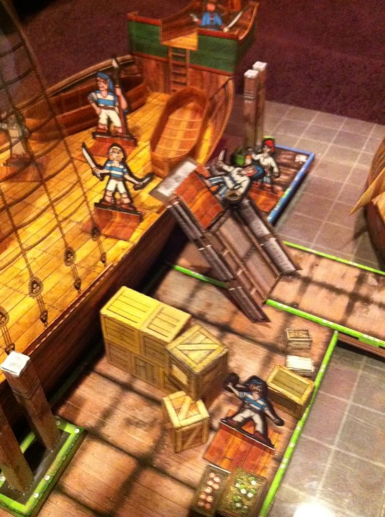 Closeup of the Loading of the Steadfast