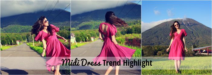 Midi Dress Trend Highlight
