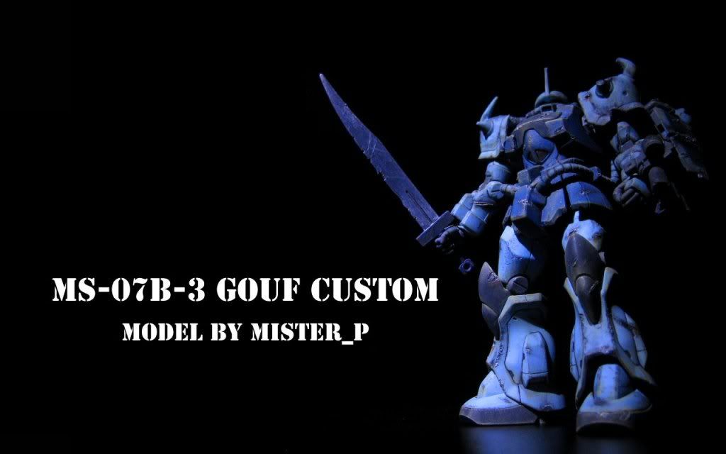 MS-07B-3 Gouf custom 1:144 after war !!! โดย Mister_P
