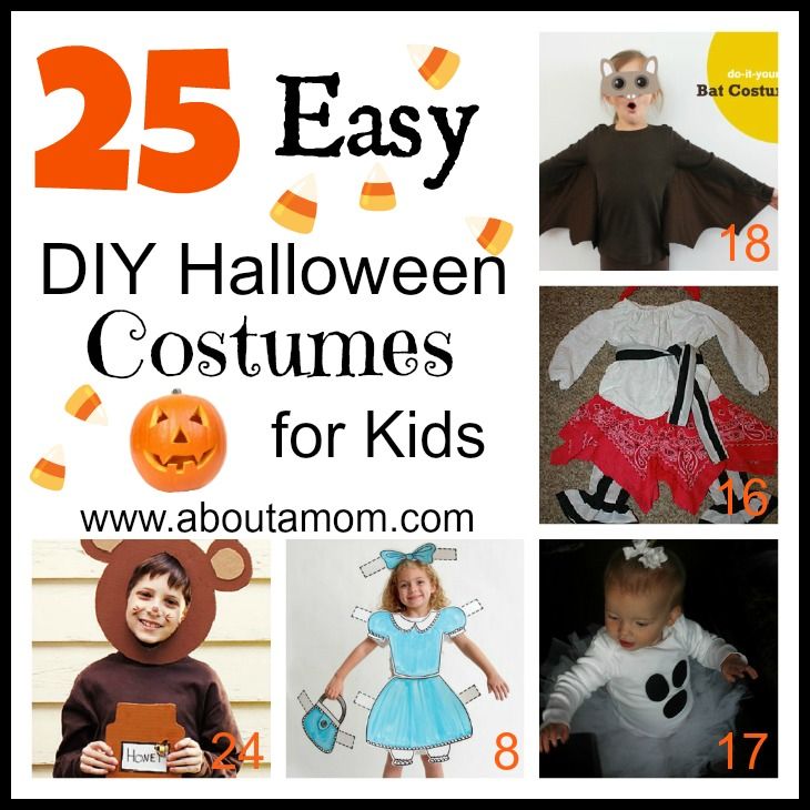 25 Easy DIY Halloween Costumes for Kids