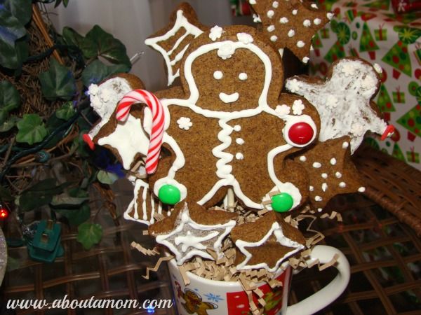 Gingerbread Man Cookie Bouquet