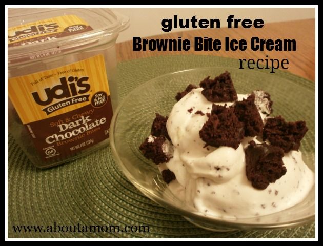 Gluten Free Brownie Bite Ice Cream Recipe