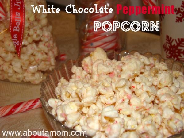 Homemade Gifts - White Chocolate Peppermint Popcorn