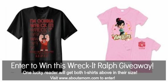 Wreck-It Ralph T-Shirt Prize Pack Giveaway