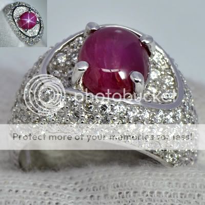   Gold Natural Top Star Ruby Diamond Cocktail Ring $ 20000 mmarket value