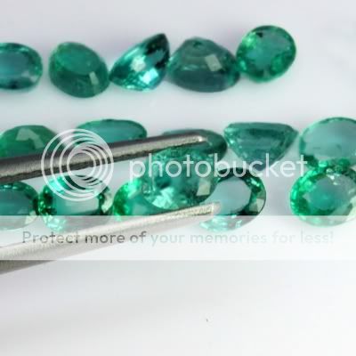 98 cts Natural Top Emerald Oval Cut Lot Zambia 20 Pcs  