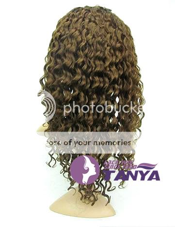 front lace wig indian remy human hair 16 4# deep wave  