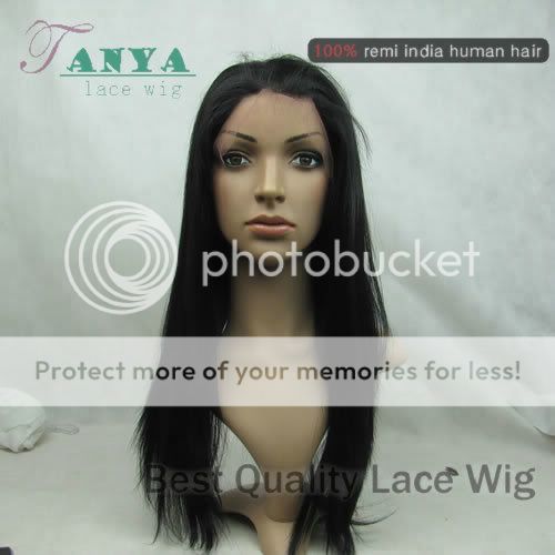 full lace wigs  silky straight indian remy human hair black , brown 