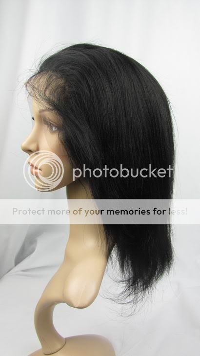 100% indian remy human hair full lace wigs 1# yaki straight  